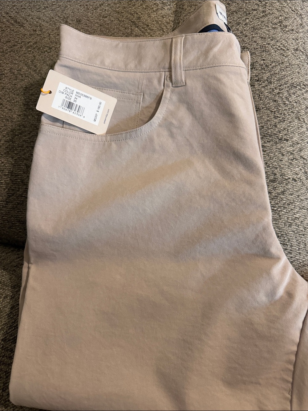 Peter Millar Slim Chinos in Light Taupe